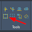 Tools panel of ZWGeo application