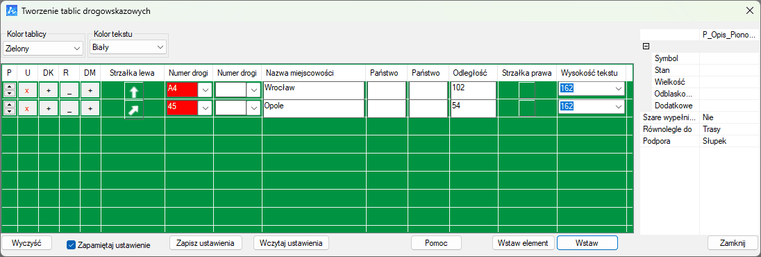 Custom signs wizard in ZWTraffic