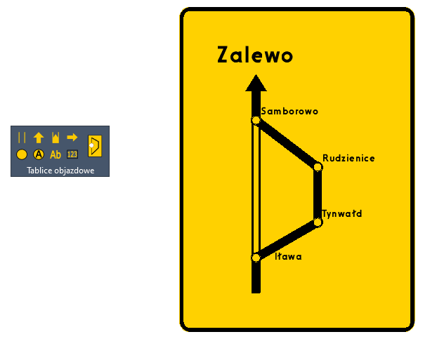 Detour road example