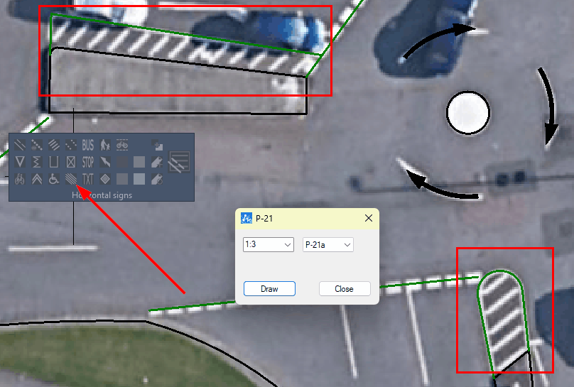 Excluded surface function of ZWTraffic