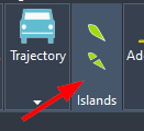 Islands panel in ZWTraffic