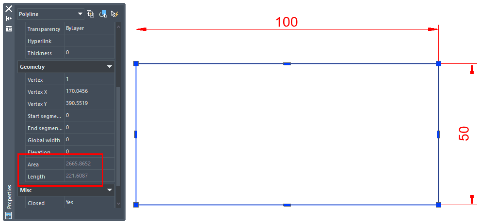 Proof of overwritten dimension in a CAD drawing 