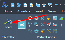 Loading button for ZW applications