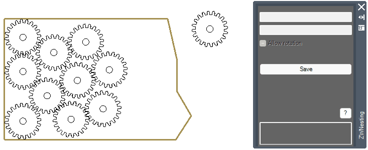 Finished nesting using panel function of ZWNesting