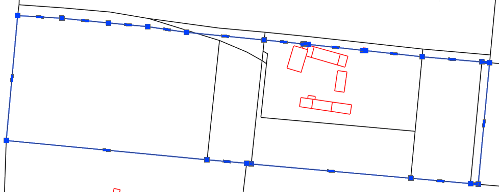 A closed polyline in spatial project