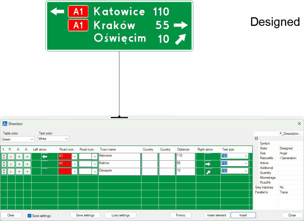 Advanced directional board in ZWCAD