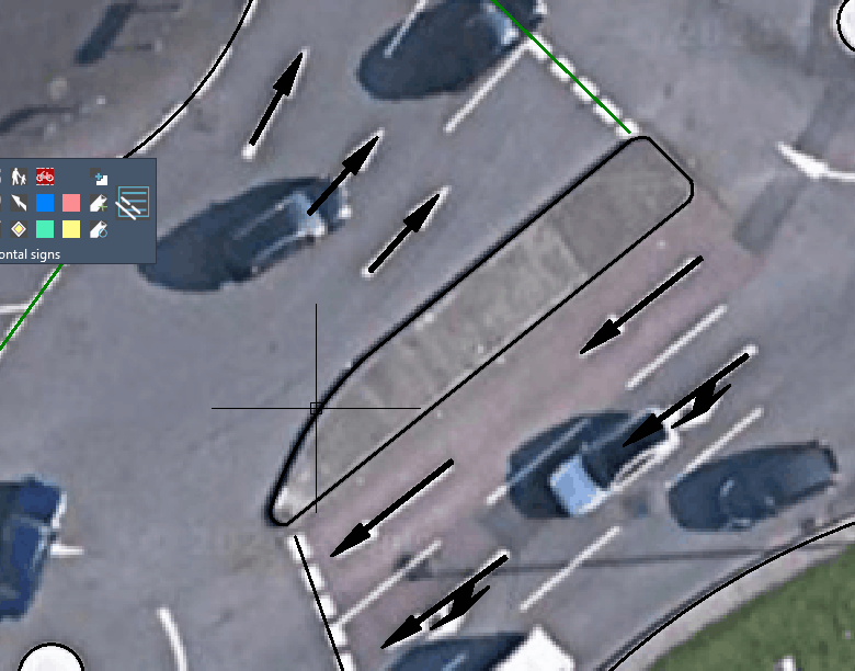 Arrows made in ZWCAD