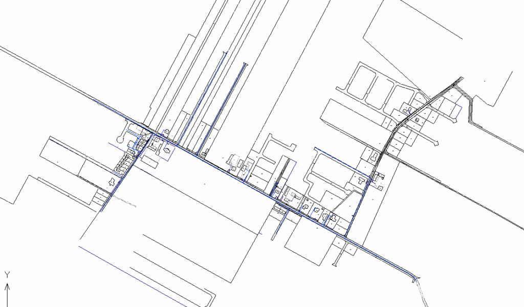 CAD project with map