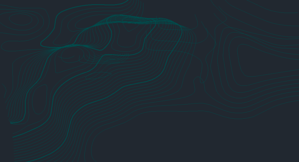 3D view on terrain shape 3D map project in ZWCAD