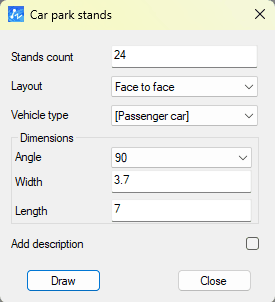 Face to face car parks