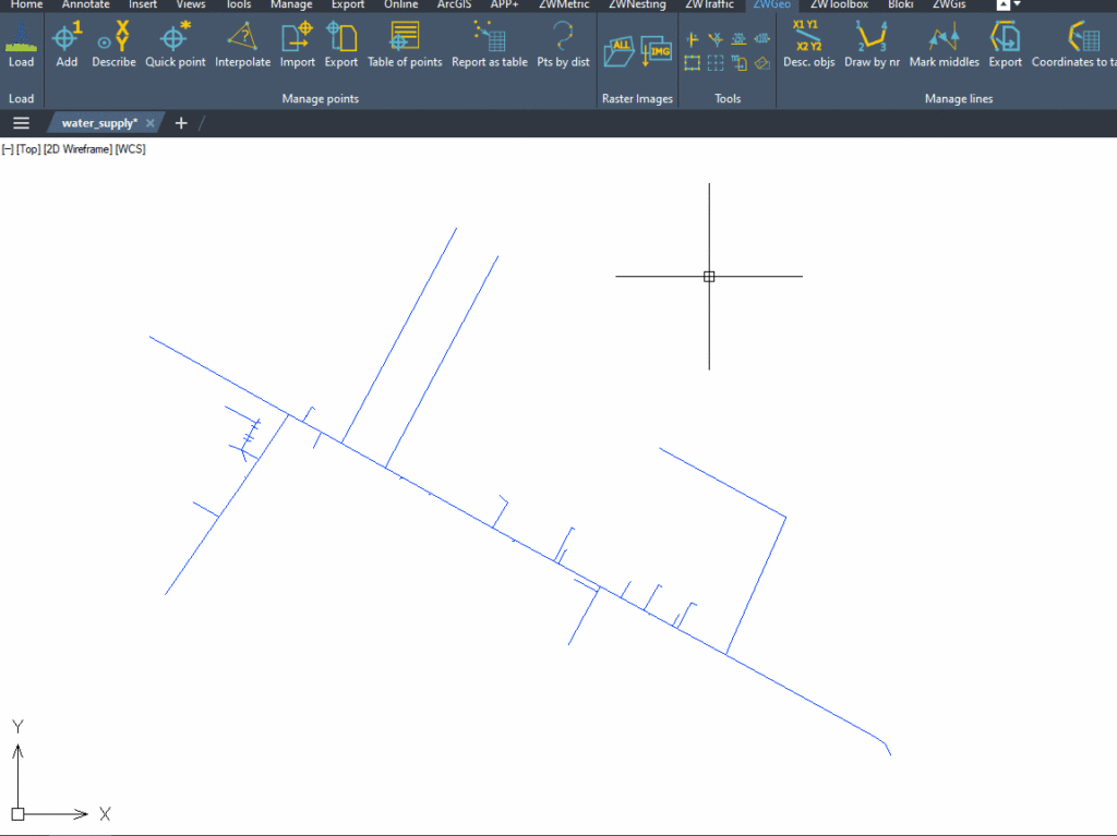 Front measure function in ZWGeo