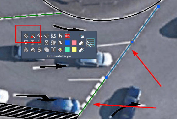 Road lane lines