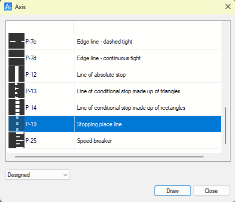 Lines menu in ZWTraffic