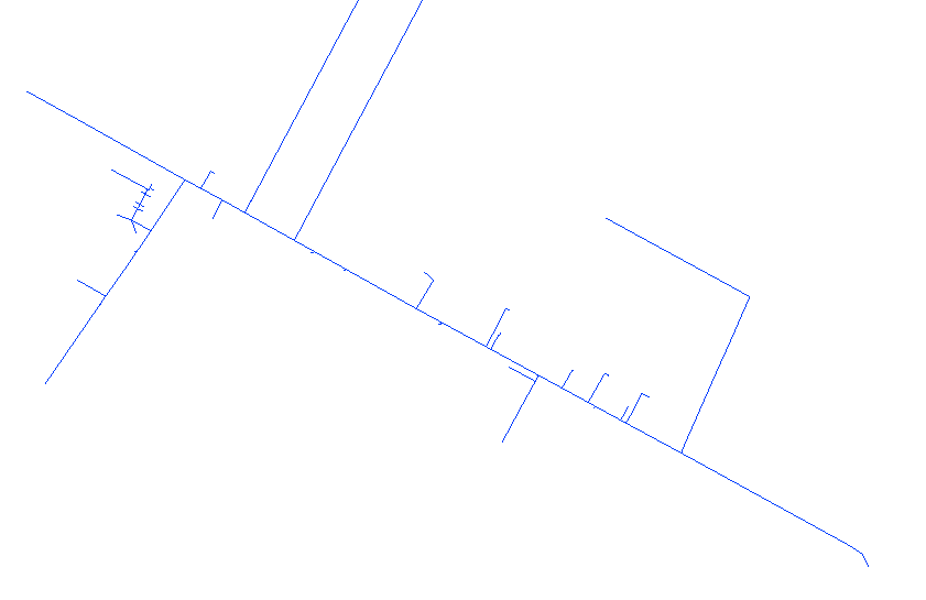 Pipes in CAD drawing